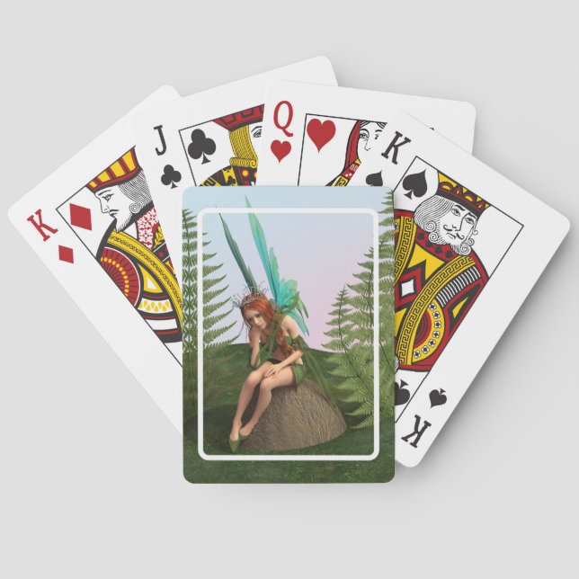 Thoughtful Fairy Playing Cards (Back)