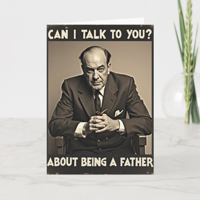 Thoughtful Fathers Day Gaze Card (Front)
