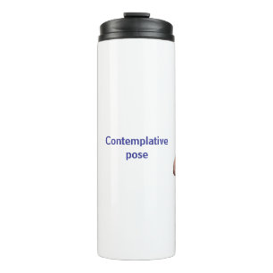Thoughtful Girl & Soccer Ball Thermal Tumbler