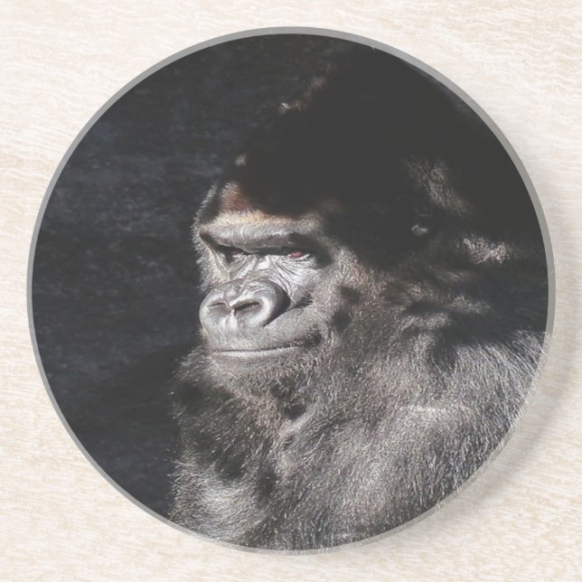 Thoughtful  Gorilla Coaster (Front)
