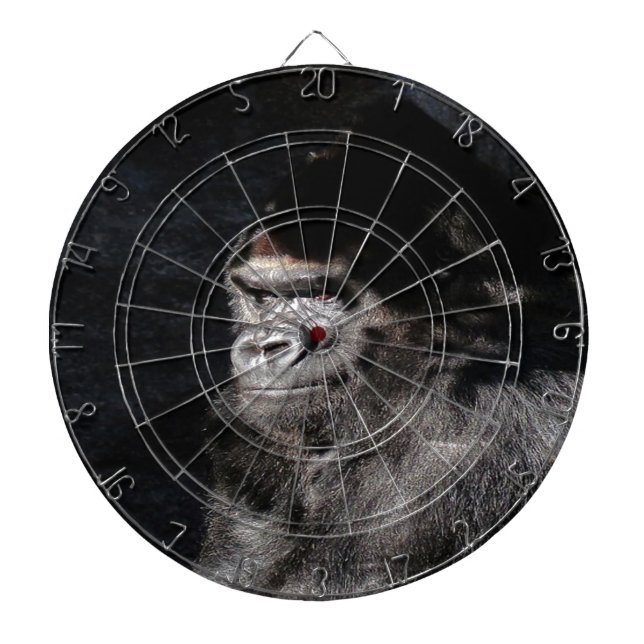 Thoughtful  Gorilla Dartboard (Front)