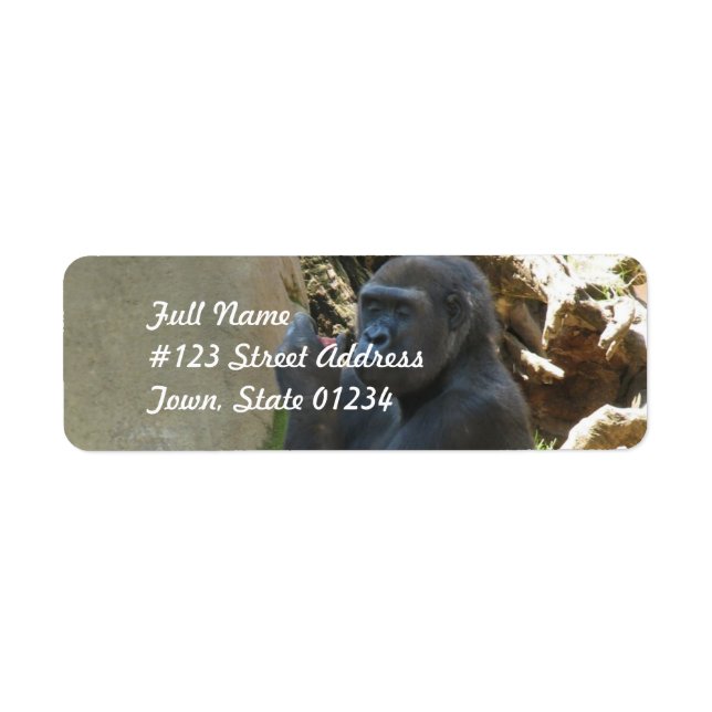 Thoughtful Gorilla Mailing Labels (Front)