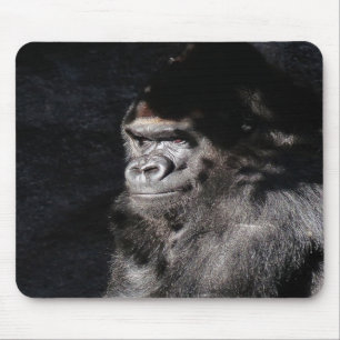 Thoughtful Gorilla Mouse Pad