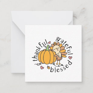 Thoughtful Grateful Blessed Thanksgiving Funny Card