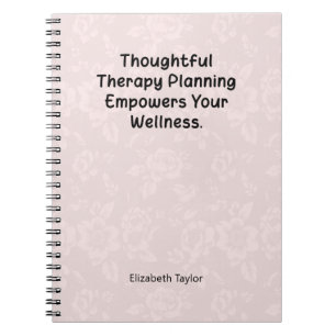 Thoughtful Therapy Planning Empowers Wellness Notebook