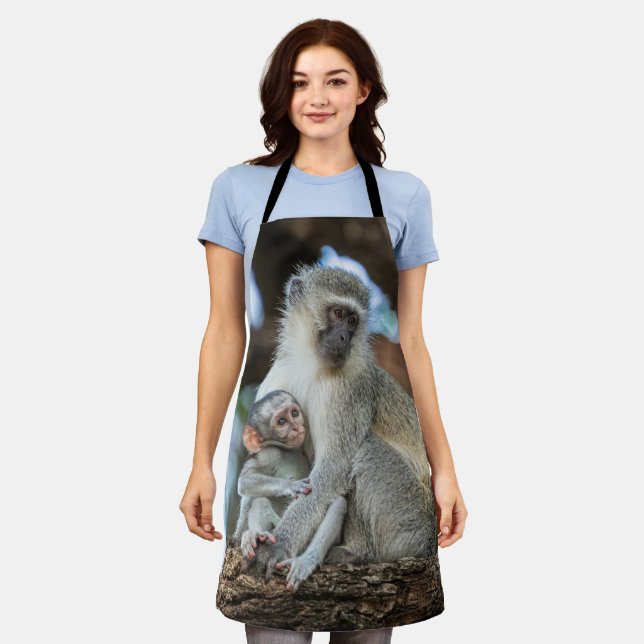 Thoughtful Vervet – Primate Apron (Worn)