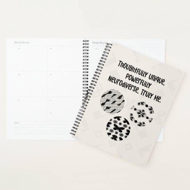 Thoughtfully Unique Powerfully Neurodiverse Truly  Planner (Display)