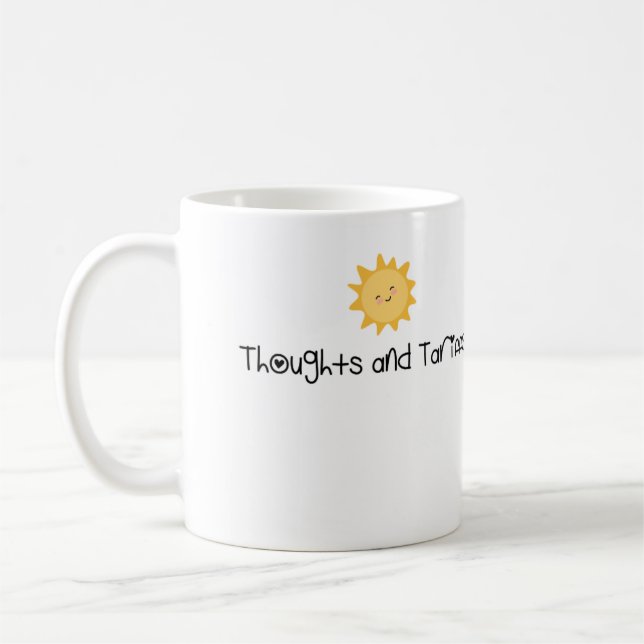 Thoughts and Tarrifs Coffee Mug (Left)