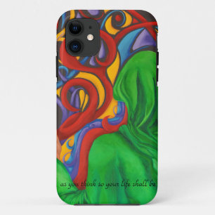 Thoughts create -original art iPhone 11 case
