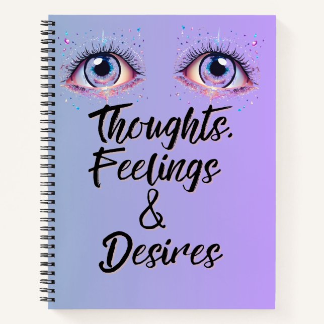 Thoughts, Feelings & Desires Notebook (Front)