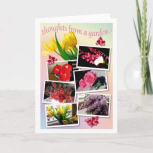 thoughts from a garden... card