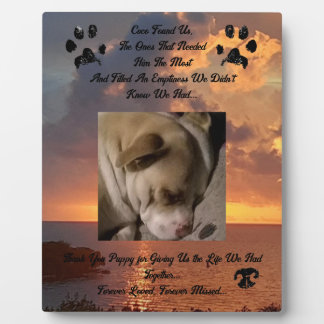 Thoughts of A Loved Pet Plaque