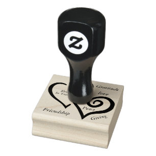 Thoughts of life rubber stamp