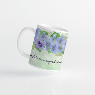 Thoughts of Love Violet Flower  Coffee Mug