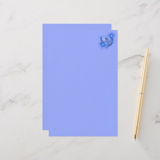 Thoughts Of You Are Always In My Heart Stationery (Front/Back In Situ)