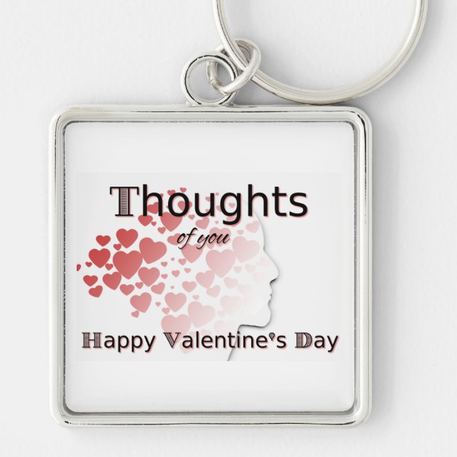 Thoughts of You Valentine's Key Chain (Front)