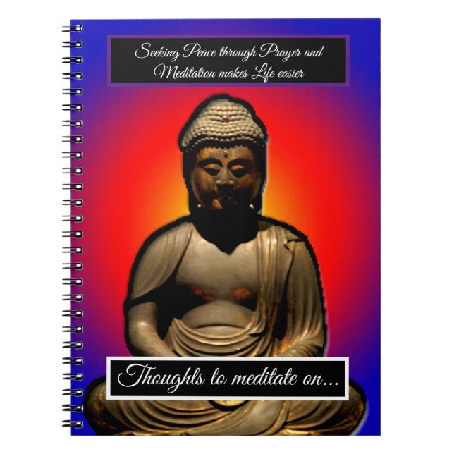Thoughts to meditate on notebook (Front)