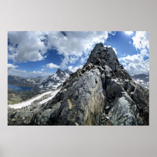 Thousand island Lake and Davis Lakes from Mt Davis Poster