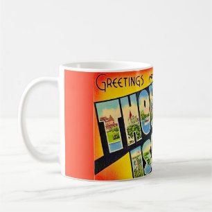 Thousand Islands NY Retro Postcard Mug