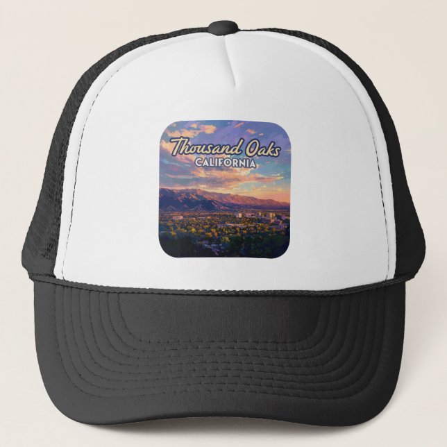 Thousand Oaks California Los Angeles Ventura Trucker Hat (Front)