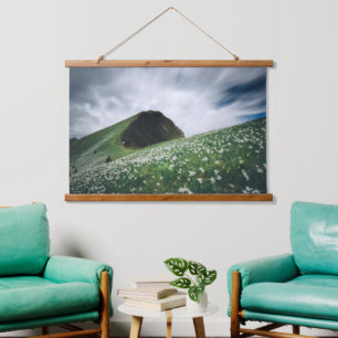 Thousands of narcissus on Golica, Slovenia Hanging Tapestry