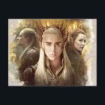 Thranduil, LEGOLAS GREENLEAF™, & TAURIEL™ Graphic Postcard<br><div class="desc">The Hobbit: The Battle of the Five Armies | This watercolor graphic features Thranduil,  LEGOLAS GREENLEAF™,  and TAURIEL™.</div>