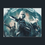 Thranduil, TAURIEL™, & LEGOLAS GREENLEAF™ Graphic Postcard<br><div class="desc">The Hobbit: The Battle of the Five Armies | This framed graphic features Thranduil,  TAURIEL™,  and LEGOLAS GREENLEAF™.</div>