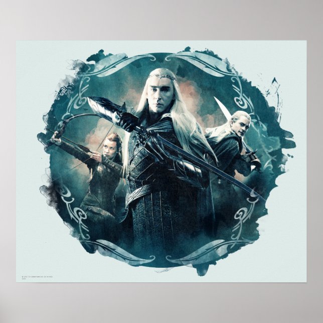 Thranduil, TAURIEL™, & LEGOLAS GREENLEAF™ Graphic Poster (Front)