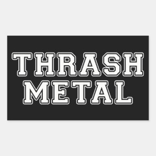Thrash Metal Rectangular Sticker