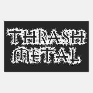 Thrash Metal Rectangular Sticker
