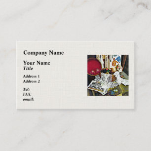 Thread, Lace and Sewing Patterns Business Card