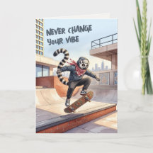 Thread-Painted Art | Kufiya Skater Lemur Birthday