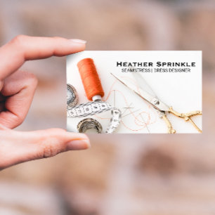Thread Reels   Seamstress   Tailor Business Card
