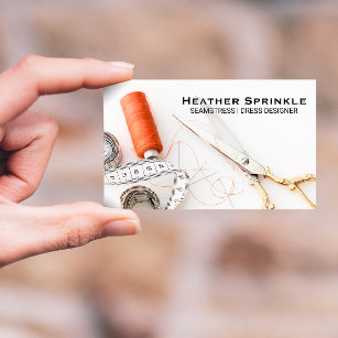 Thread Reels   Seamstress   Tailor Business Card