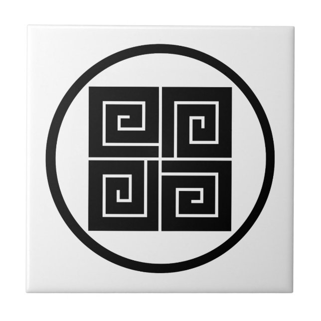Thread ring with four lightning bolts tile (Front)