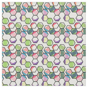 Threaded Hexagons Fabric