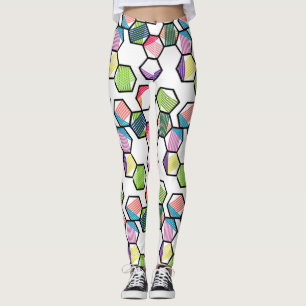 Threaded Hexagons Leggings