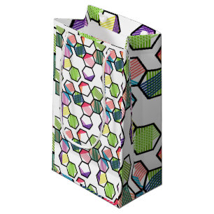 Threaded Hexagons Small Gift Bag