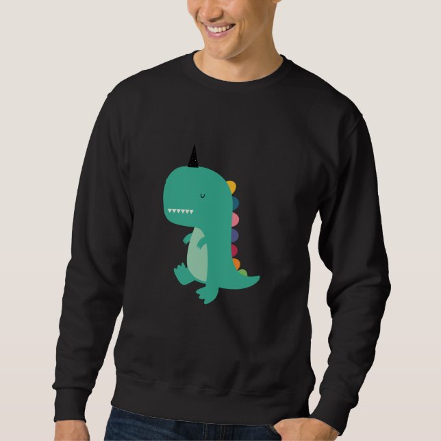 Threadless Andy Westface Dinocorn Graphic Sweatshirt (Front)