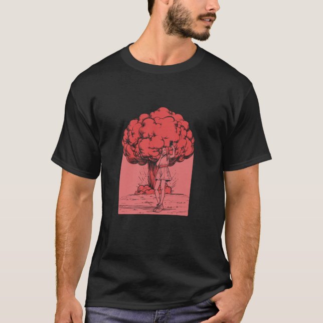 Threadless Benk Atomic Selfie Graphic T-Shirt (Front)