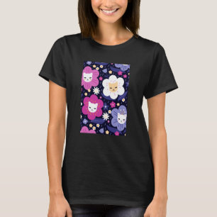Threadless Carly Watts Cat Flowers Graphic T-Shirt