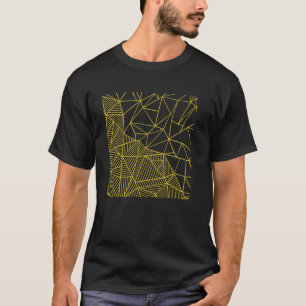 Threadless Emeline Abstract Half And Half 45 Yello T-Shirt