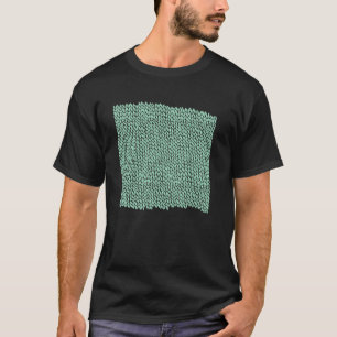 Threadless Emeline Hand Knit Mint Green Graphic T-Shirt