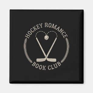 Threadless Grey Sky Chai Hockey Romance Book Club Magnet