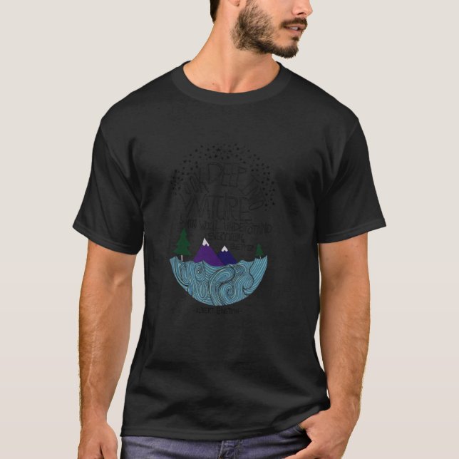Threadless Leah Flores Einstein Nature Graphic T-Shirt (Front)