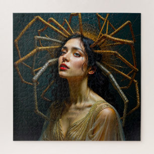 Threads of Transgression  Arachne's Transformation Jigsaw Puzzle
