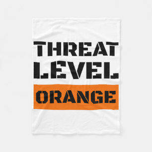Threat Level Orange High Risk Of Trump Ruining Ame Fleece Blanket