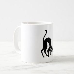 Threatening cat coffee mug