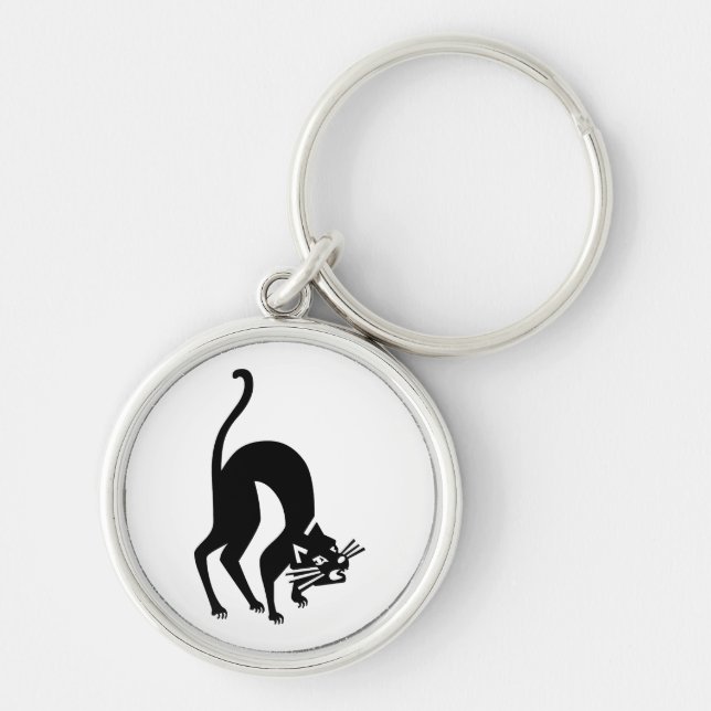 Threatening cat key ring (Front)