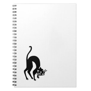Threatening cat notebook